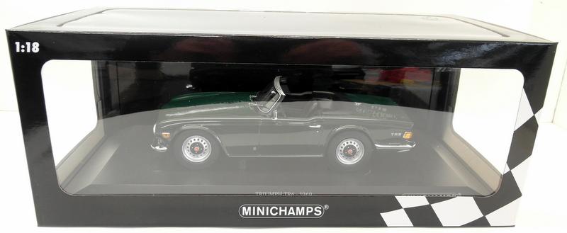 Minichamps 1/18 Scale diecast - 155 132030 Triumph TR6 Roadster 1969 Dark Green