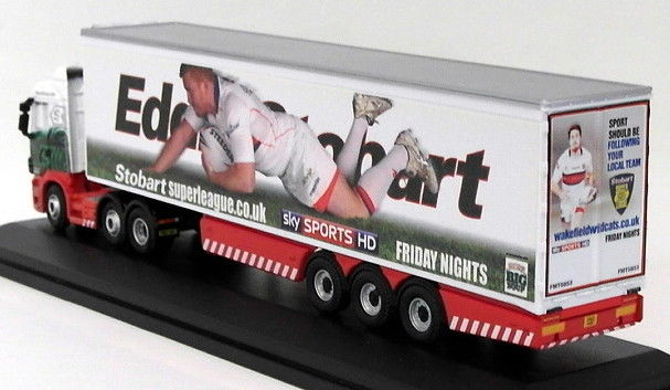 Oxford Diecast 1/76 Scale SHL12FR Scania Stobart Super League Wakefield Wildcats