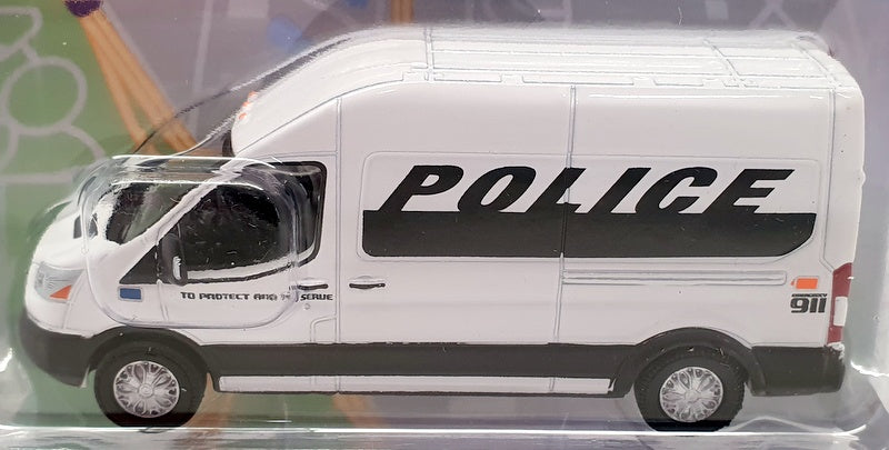 Greenlight 1/64 Scale Model Van 530105 - 2019 Ford Police Transit - White