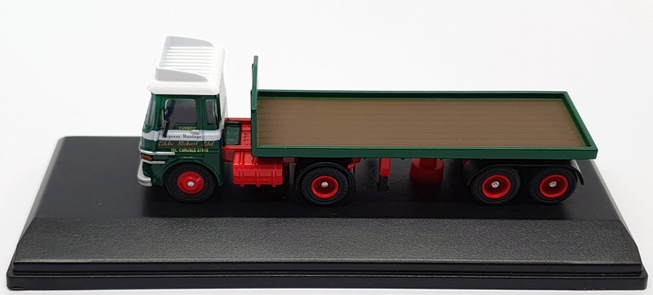 Oxford Diecast 1/76 Scale 76LV003 - ERF LV Flatbed Trailer Stobart - Green