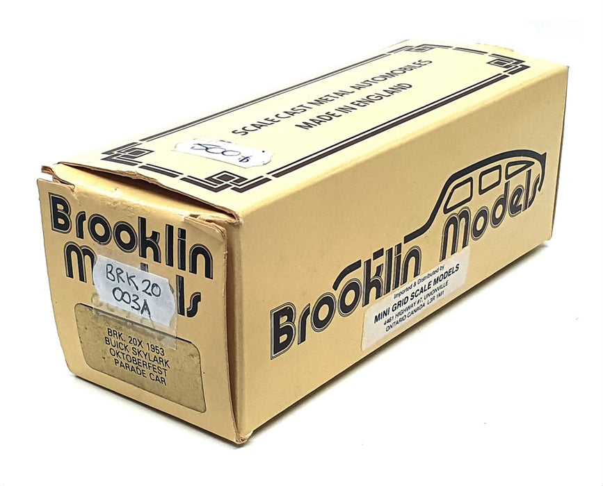 Brooklin 1/43 Scale BRK20 003A 1953 Buick Skylark Oktoberfest Parade Car 1 Of 68