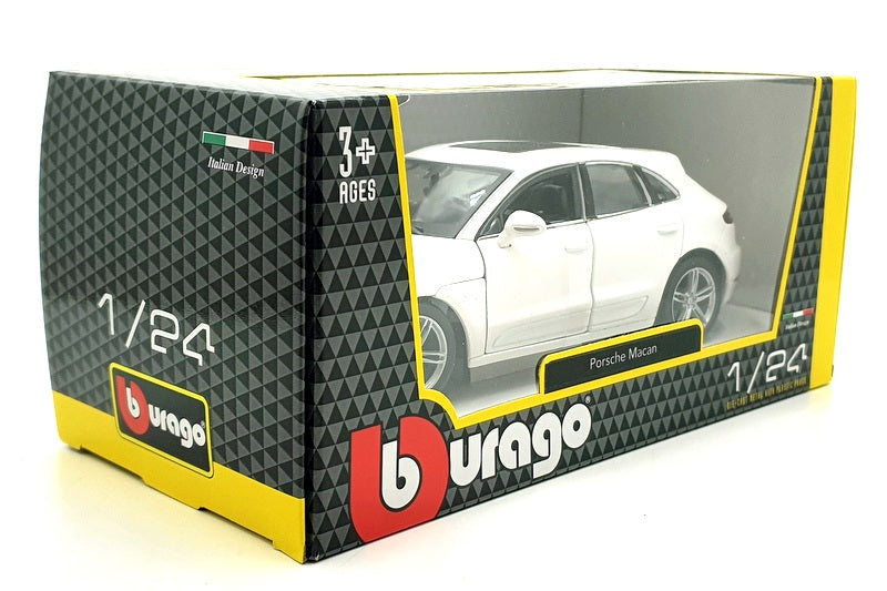 Burago 1/24 Scale Diecast #18-21077 - Porsche Macan - White