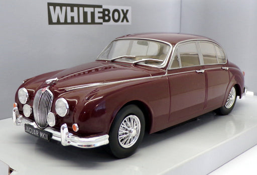 Whitebox 1/24 Scale Model Car WB124029 - 1960 Jaguar Mk2 - Dark Red