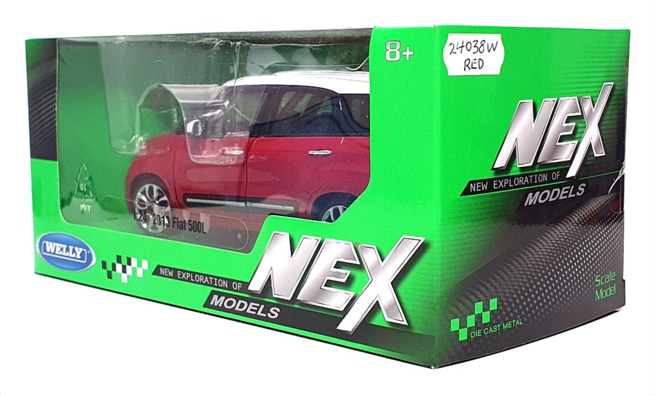 Welly 1/24 Scale Diecast 24038W - 2013 Fiat 500L - Red