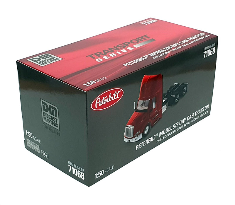 Diecast Masters 1/50 Scale 71068 - Peterbilt Model 579 Day Cab Tractor Deep Red