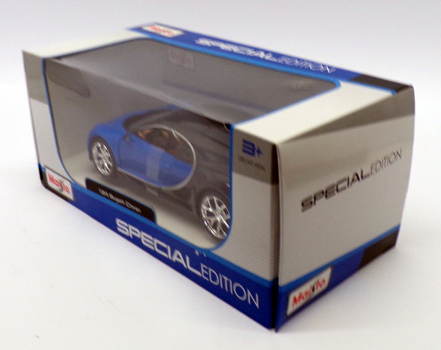 Maisto 1/24 Scale Model Car 31514 - Bugatti Chiron - Blue/Black