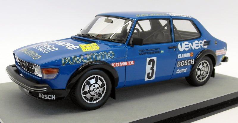 Tecnomodel 1/18 Scale T18-91D Saab 99 Turbo Swedish Rally 1981 #3 Blomqvist
