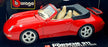Burago 1/18 Scale Diecast 3090 - Porsche 911 Carrera Cabriolet - Red 