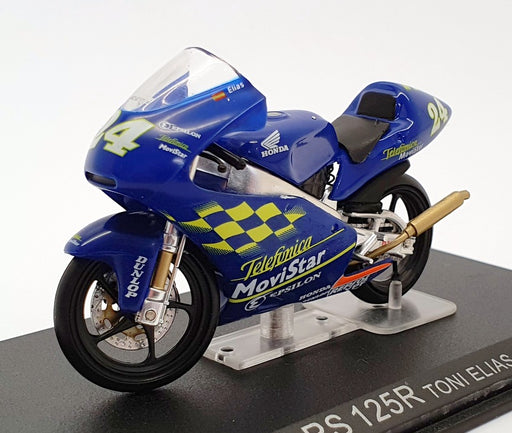 Ixo Models 1/24 Scale IB10 - Honda RS 125R - #24 Toni Elias 2001 - Blue