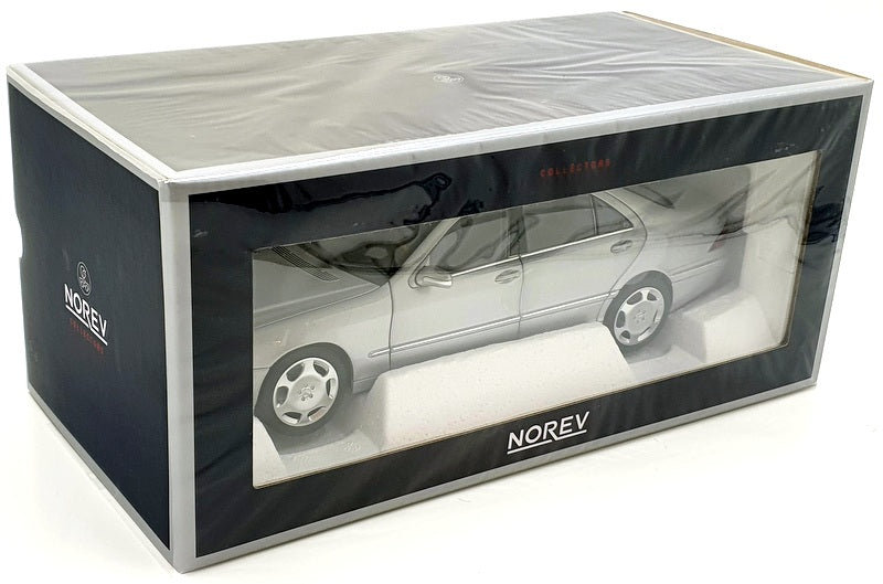 Norev 1/18 Scale Diecast 183810 - Mercedes-Benz S600 1998 - Silver
