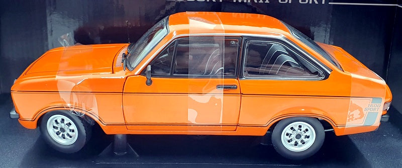 Sun Star 1/18 Scale Diecast 4630R - 1975 Ford Escort MKII Sport - Signal Orange