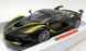 Burago 1/18 Scale Diecast - 18-16907B Ferrari FXX K Black Yellow Model Supercar