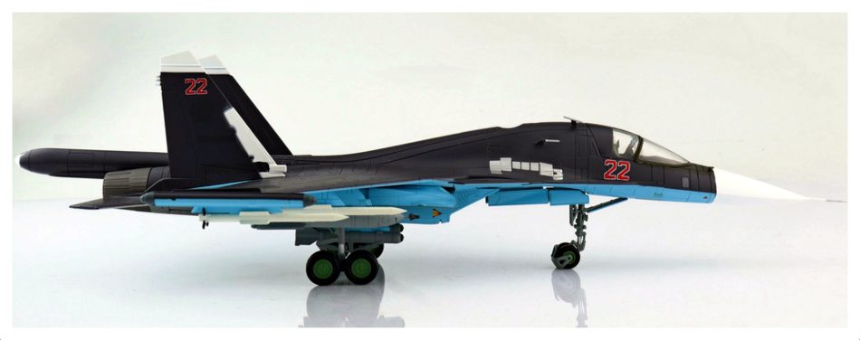 Hobby Master 1/72 Scale HA6305 - Su-34 Fullback Fighter Red 22 Russian AF 2015