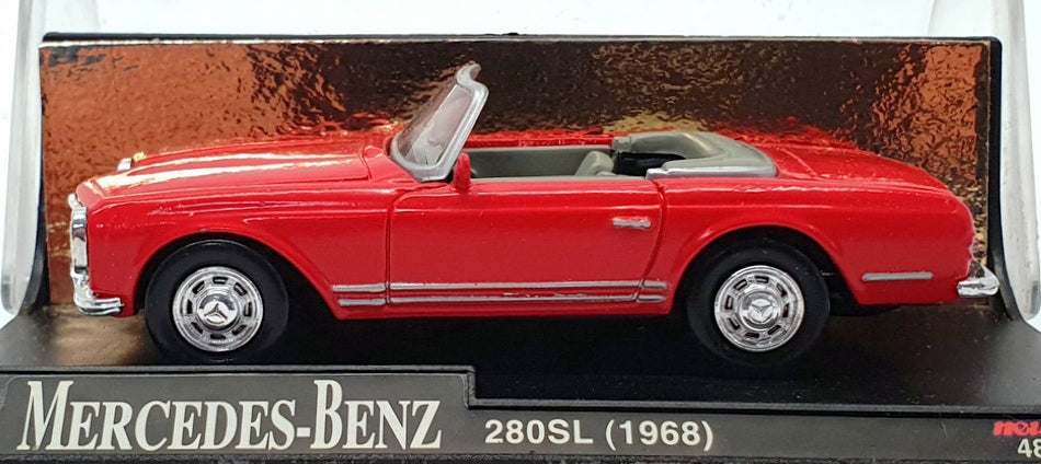 NewRay 1/43 Scale Diecast 48419 - 1968 Mercedes Benz 280SL - Red