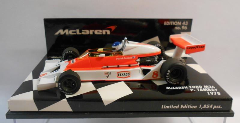 Minichamps F1 1/43 Scale - 530 784308 MCLAREN FORD P.TAMBAY 1978