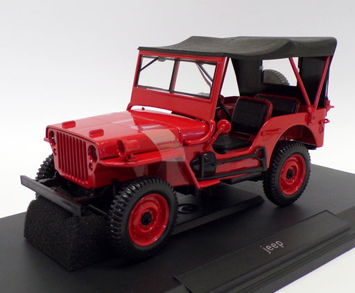 Norev 1/18 Scale Model Car 189014 - 1942 Jeep - Red