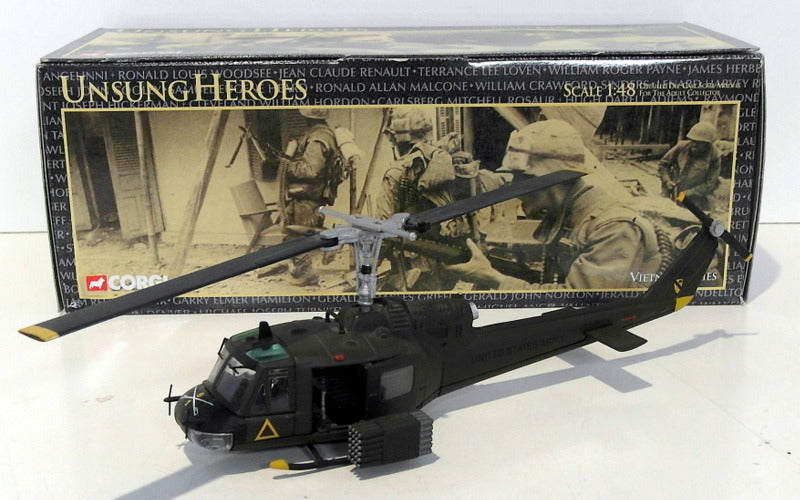 Corgi 1/48 Scale Diecast 50401 - Huey UH-1C Iroquois Hog USMC