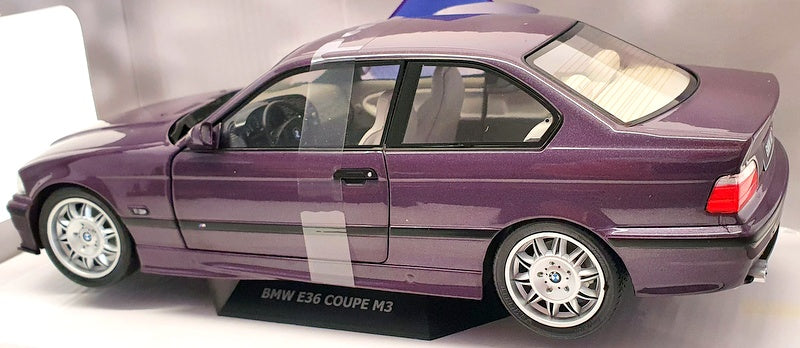Solido 1/18 Scale Model Car S1803905 - BMW E36 Coupe M3 - Dayona Violet