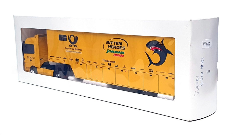 Eligor 1/43 Scale 112083 - Mercedes Benz Actros F1 Transporter Truck Jordan 2001