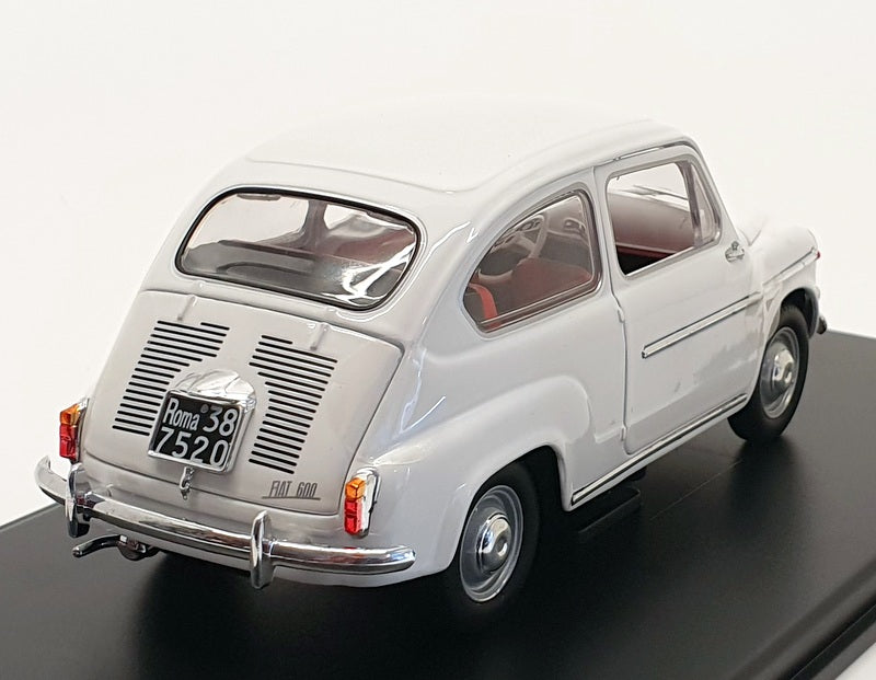 Leo Models 1/24 Scale Diecast - 1960 Fiat 600D - White