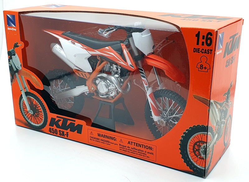 New Ray 1/6 Scale Diecast 49613 - KTM 450 SX-F - Orange