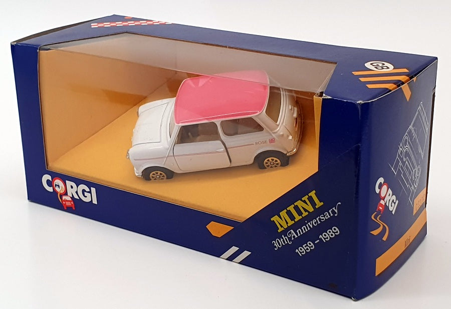 Corgi 1/36 Scale C330/2 - Austin Mini 30th Anniversary 1959-99 - White/Pink