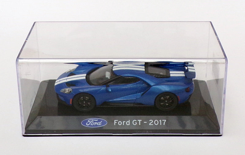 Altaya 1/43 Scale Model Car AL4520H - 2017 Ford GT - Blue/White
