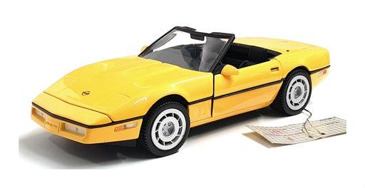 Franklin Mint 1/24 Scale B11RD27 - 1986 Chevrolet Corvette Convertible - Yellow