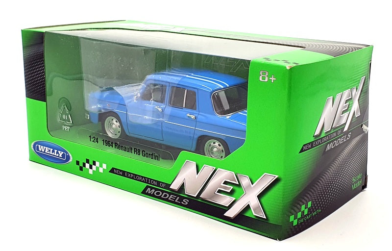 Welly 1/24 Scale Diecast - 24015W 1964 Renault R8 Gordini - Blue