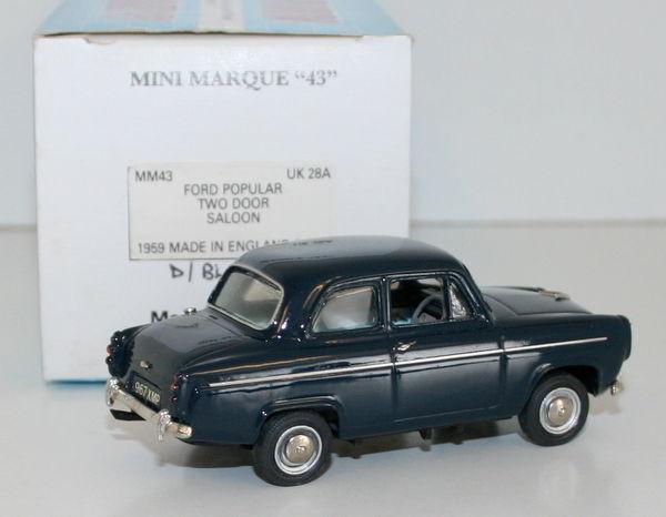 MINIMARQUE 1/43 UK28A - 1959 FORD POPULAR TWO DOOR SALOON RHD DARK BLUE