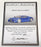 Autoart 1/18 Scale Diecast 70911 - Bugatti EB 18.3 Chiron - Blue Metallic