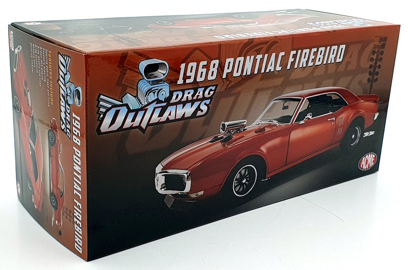Acme 1/18 Scale Diecast A1805217 - 1968 Pontiac Firebird - Red