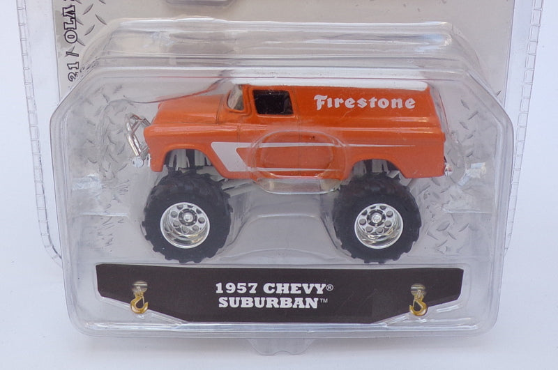 Jada Just Trucks 1/64 Scale 14020 - 1957 Chevrolet Suburban - Firestone