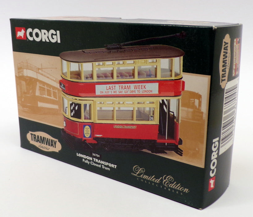 Corgi 1/76 Scale Diecast 36704 - Fully Closed Tram - London Transport