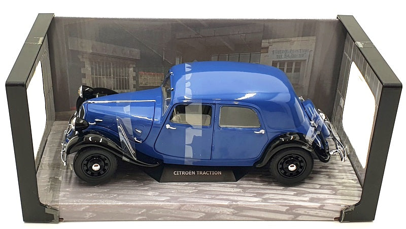 Solido 1/18 Scale Diecast S1800906 - Citroen Traction BI-TON 1937 - Black/Blue