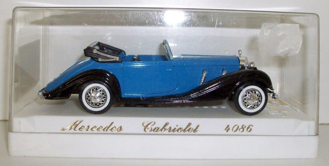 SOLIDO 1/43 - 4086 MERCEDES CABRIOLET BLUE