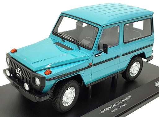 Minichamps 1/18 Scale Diecast 155 038001 - Mercedes-Benz G-Model SWB Turquoise