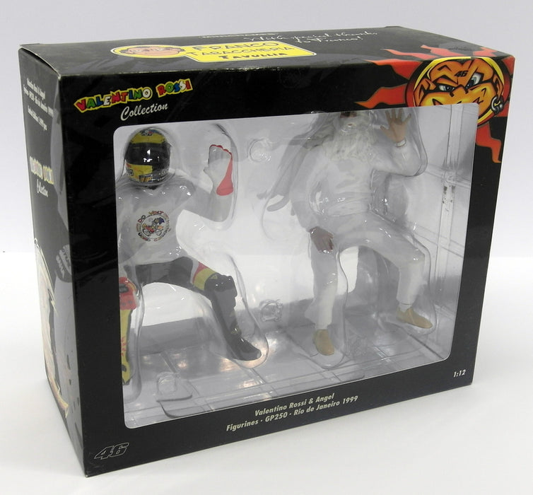Minichamps 1/12 Scale 312 990096 Valentino Rossi + Angel GP 250 Figurine Rio 1999