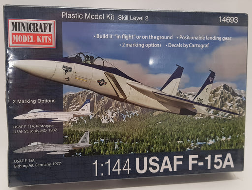 Minicraft Model Aircraft Kit 14639 - 1/144 Scale USAF F-15A