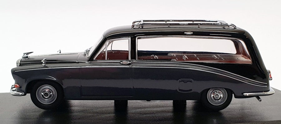Oxford Diecast 1/43 Scale DS008 - Daimler Hearse - Black/Carlton Grey
