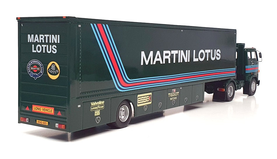 Ixo Models 1/43 Scale TTR025 - Volvo F89 Martini Lotus F1 Transporter - Green