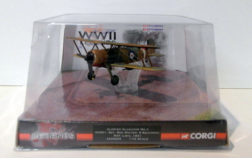 Corgi 1/72 Scale diecast AA36206 Gloster Gladiator MK2 N5851 Ron Walter 1941