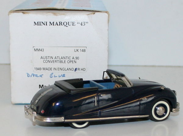 MINIMARQUE 1/43 UK14B - 1949 AUSTIN ATLANTIC A90 CONVERTIBLE - OPEN - DARK BLUE