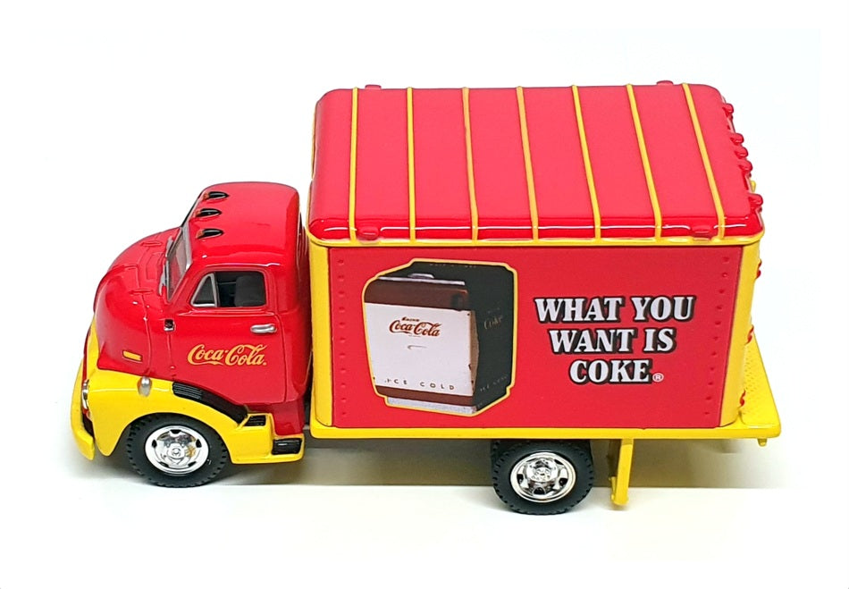 Matchbox 12cm Long YYM96504 - 1948 GMC COE Truck Coca Cola - Red/Yellow