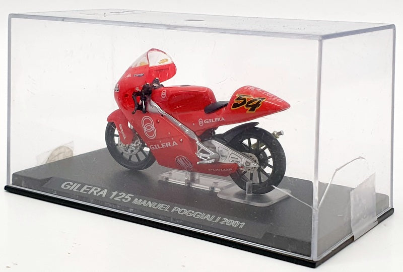 Altaya 1/24 Scale Model Motorcycle AL28015 - 2001 Gilera 125 Manuel Poggianli