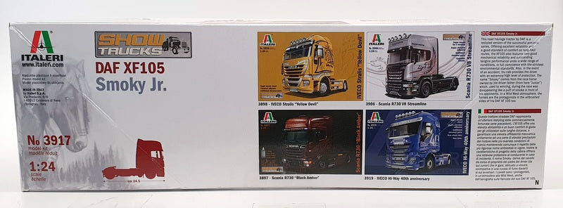 Italeri 1/24 Scale Model Truck Kit 3917 - DAF XF105 Smoky Jnr