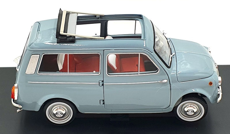 Norev 1/18 Scale Diecast 187726 - Fiat 500 Giardiniera 1964 Cenere Blue