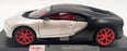 Maisto 1/18 Scale Model Car 46629 - Bugatti Chiron - Silver/Black