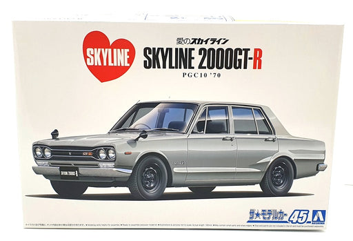 Aoshima 1/24 Scale Model Kit 45 Nissan Skyline 2000 GT-R 1970