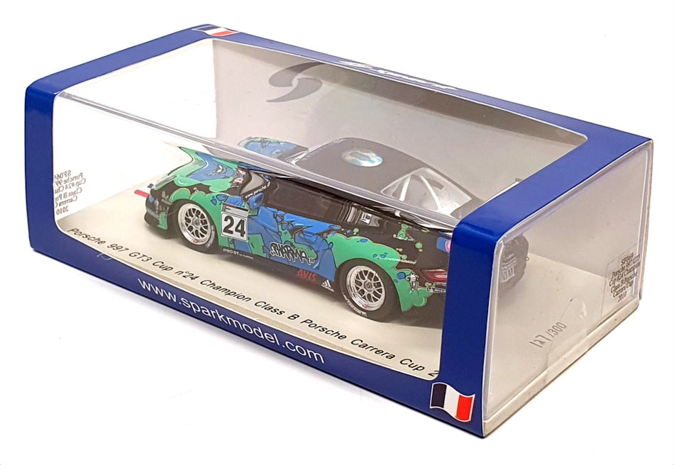 Spark 1/43 Scale SF069 - Porsche 997 GT3 Cup #24 Champ Class B Carrera Cup 2010